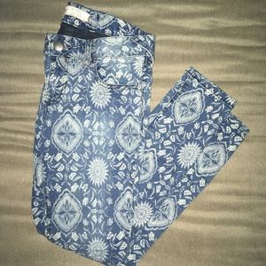 Free People tribal print jeans